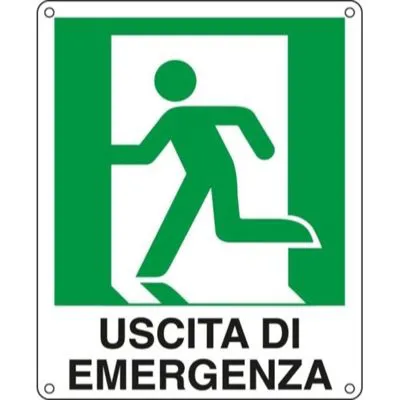 Cartello uscita di emergenza 